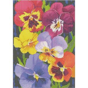 5D DIY Diamond Painting Pansy Pansies Spring Flowers NH2243